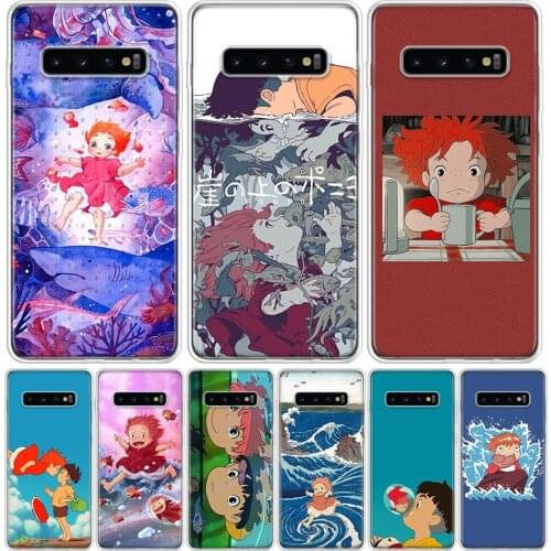 Ponyo on the Cliff By The Sea Cover Phone Case For Samsung Galaxy S10 S20 Ultra Note 10 9 8 S9 S8 J4 J6 J8 + Lite Plus Pro S7 Co