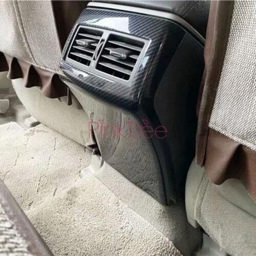 Carbon Fiber Color Interior Rear Air Conditioning Vent Outlet Cover Trim Car Accessories For Toyota Camry 2006- 2011