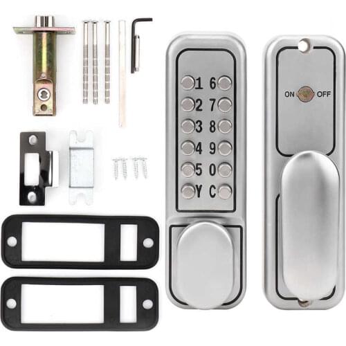 Door lock Zinc Alloy Keyless Mechanical Combination Door Security Lock for Home Hotel Apartment Office Home Security
