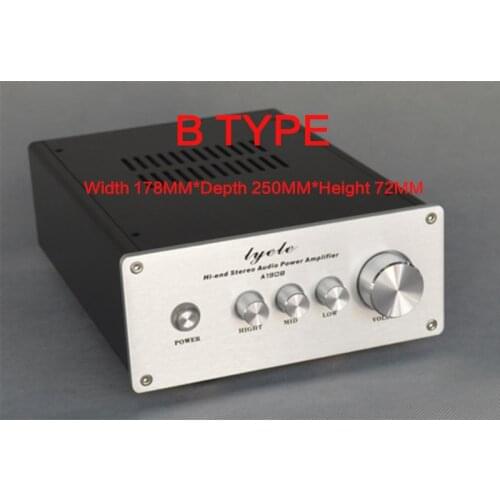 190*80*260/310MM All-aluminum Chassis X1908 DIY Power Amplifier Case Power Amplifier Shell Front Box Bile Box Deep