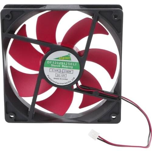 Mini 120x120x25mm DC 12V 0.16A 2 Pin 7-Blade Blower Cooling Fan Cooler 12025 High Quality ABS Cooling Fan NoEnName_Null
