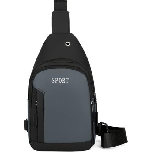 High-quality Nylon Waterproof Messenger Bags Outdoor Travel Wear-resist Shoulder Bags Men Casual Shoulder Bag with Earphone Hole