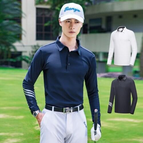 Golf Apparel Mens Shirt Long Sleeve Spring Summer Men Clothes T-shirt Team Uniform Outdoor Sportswear
