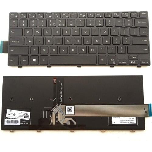 Original NEW English keyboard For Dell Inspiron 14 3442 3450 5442 5445 5447 5448 3465 7447 5457 laptop English keyboard Backlit