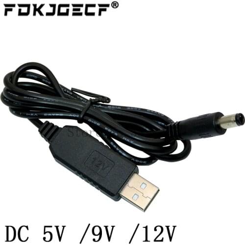 USB Power Boost Line Dc 5v To Dc 9v / 12v Step Up Module Usb Converter Adapter Cable 2.1x5.5mm Plug