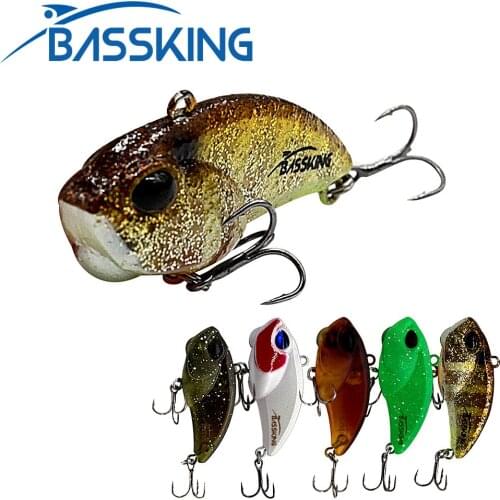 TAF BASSKING VIB Fishing Lure 3.8cm 3.6g NEW Quality Mini Vibration Hard Bait for Saltwater Carp Fishing Plastic Artificial Lure