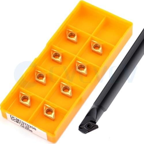 S10K-SDZCR07 S12M S16Q-SDZCL CNC Screw Type Internal Turning Tools Holder + 10Pcs DCMT Carbide Insert Wear Resistant And Durable
