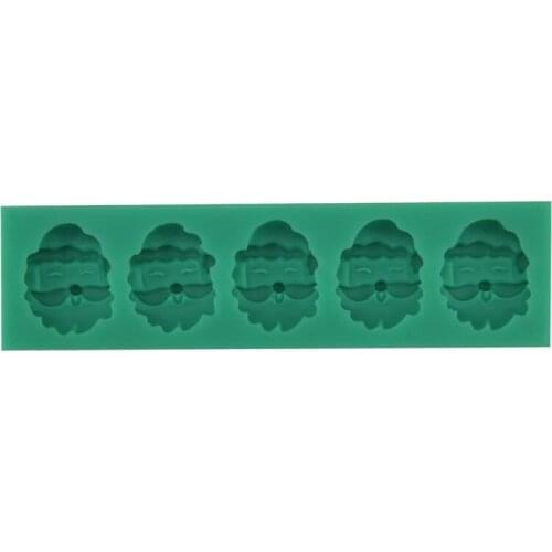 Santa Claus avatar flip sugar mold DIY cake decorated silicone mold DIY baking tool