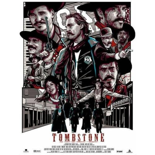 Tombstone Movie Art Film Print Silk Poster Home Wall Decor 24x36inch