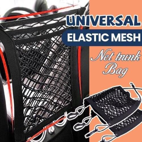Universal Car Trunk Luggage Storage Cargo Organiser Nylon Elastic Mesh Net Universal Storage Car Tools Accessories