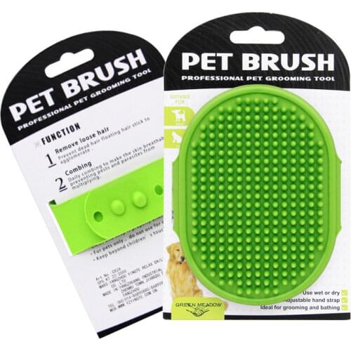 Pet Dog Cat Bath Brush Comb Rubber Glove Hair Fur Grooming Massaging Massage Kitchen Cleaning Gloves Pets Silicone Washing Glove