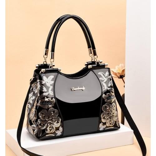 2020 new womens patent leather one shoulder handbag luxury handbags women bags designer designer handbags high quality