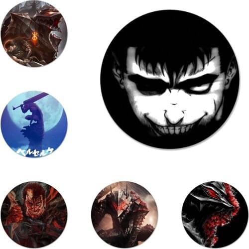Japan Bloody Anime Berserk Icons Pins Badge Decoration Brooches Metal Badges For Clothes Backpack Decoration 58mm