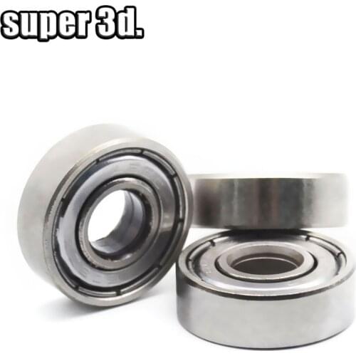 1/5PCS Deep groove ball bearing 608ZZ 8X22X7 mm bearing steel 608 ZZ skating bearing