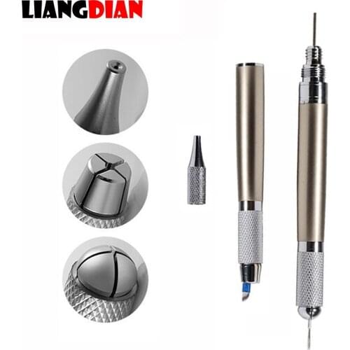 1PC Professional Stainless Steel Double Heads Manual Microblading Pen Tattoo Tools For 3D Permanent Eyebrow Lip Line Makeup