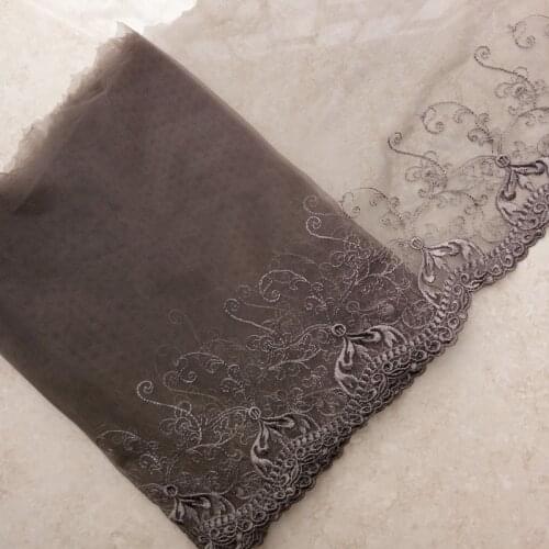 16Yards Embroidered Lace Trims Mesh Tulle Ribbon for Clothing Accessories Dress Sewing Applique Costume Fabrics