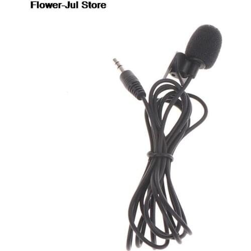 2m Long Wired Handsfree 3.5 Mm Stereo Jack Mini Car Microphone External Mic For PC Car DVD GPS Player Radio Audio Microphone HOT