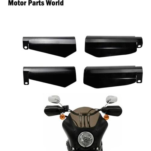 Motorcycle Glossy Black Shade Hand Guard Handguards Stainless Steel For Harley Sportster XL883 Dyna Baggers Falling Protection