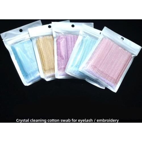 New 200Pcs Colorful Micro Disposable Eyelash Extension Individual Applicators Mascara Brush For Tattoo Eyes Make Up Tool