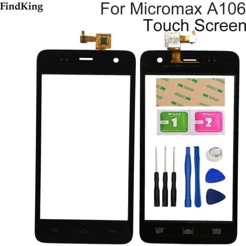 4.7'' Touch Screen Glass For Micromax Unite 2 A106 Touch Screen Glass Digitizer Panel Front Glass Sensor Tools Adhesive