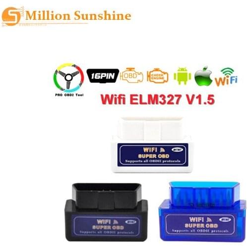 ELM327 OBD2 Bluetooth V1.5 V2.1 Car Diagnostic Tool ELM 327 V1.5 OBD 2 Scanner Work Android Windows 12V Diesel