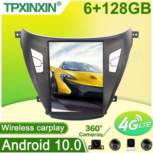 For Hyundai Elantra 2012-2015 Android Car Radio Player GPS Navigation 360 Panoramic Cam Auto Stereo Multimedia DSP Carplay 4G
