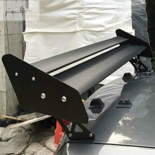 2020 Universa Car Spoiler Double layer for Sedan Racing Car 135cm Aluminum Rear Trunk GT Spoilers Wing fits for BMW Honda Wings