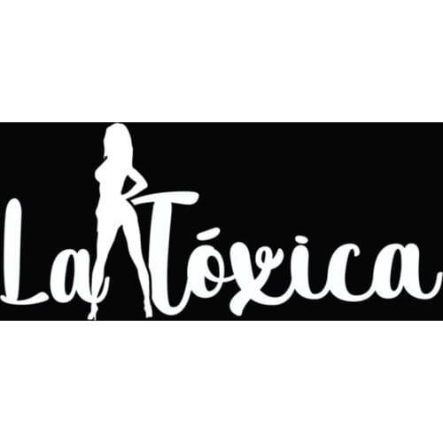 Black/Sliver LA TOXICA Hot Sexy Girl Car Sticker Removable Waterproof Window Body Bumper Decal CL830