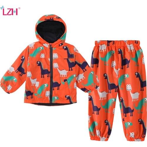 Children Clothing 2021 Autumn Spring Boys Clothes Raincoat Jacket+Pant Outfit Kids Clothes Girl Sport Suit For Boys Clothing Set
