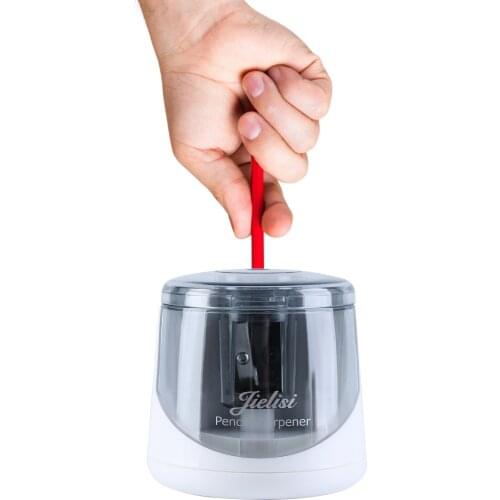 Electric Pencil Sharpener Portable Pencil Sharpener Battery Operated Fast Sharpern for 6.5-8mm Colored Pencils for Students