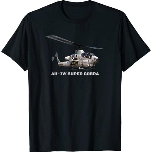AH-1 Super Cobra Combat Attack Helicopter Gunship T-Shirt. Summer Cotton O-Neck Short Sleeve Mens T Shirt New S-3XL