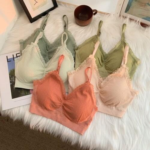 Sexy Tank Crop Tops Women Lace Top Sleeveless Tube Top Girls Cropped Tee Femme Summer Female Lingerie