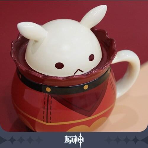 Anime Game Genshin Impact Klee Mug Water Cup Cosplay Prop DIY Bomb Coffee Cup 11*15cm Xmas Gift For Kid 360ml Free Shipping 2021