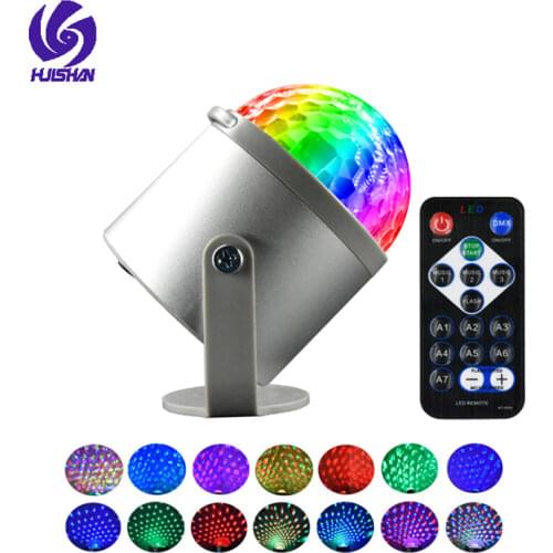 Led RGB Magic Ball Disco Light Party Laser Lamp 9W DJ Karaoke Remote Control Colorful Rotating Stage Light KTV Bar Wedding