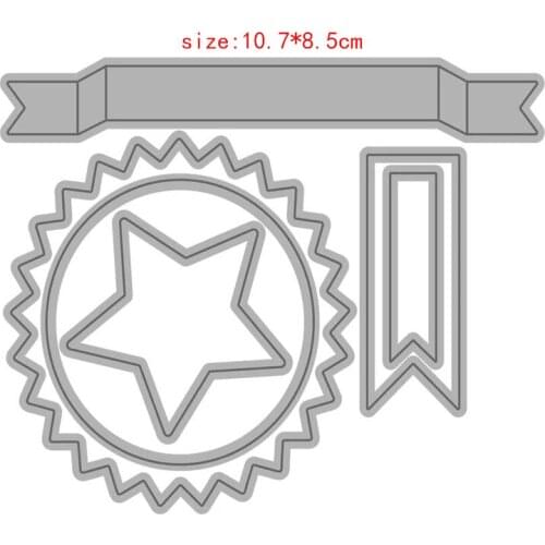 Sirius Decoration Medal Metal Cutting Dies Stencils Template for DIY Scrapbooking Embossing Paper Cards Album Making Craft Die