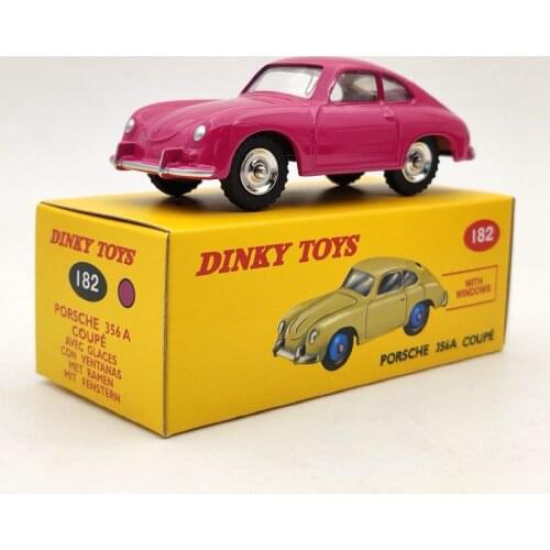 DeAgostini 1:43 Dinky Toys 182 For P~sche 356A Coupe Pink Diecast Models Car