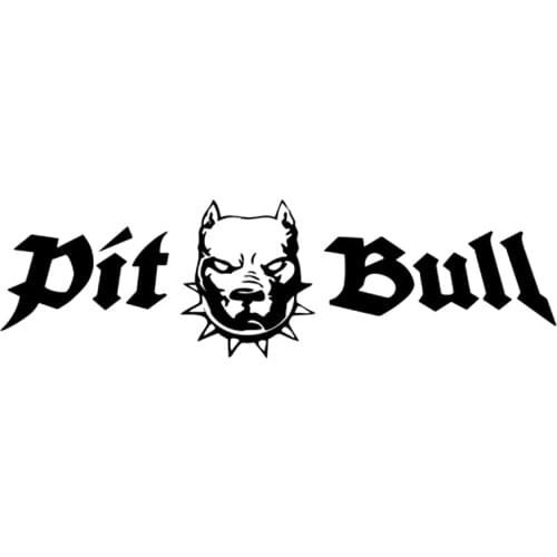 CS-1378#60*17cm Pit Bull funny car sticker vinyl decal silver/black for auto car stickers styling
