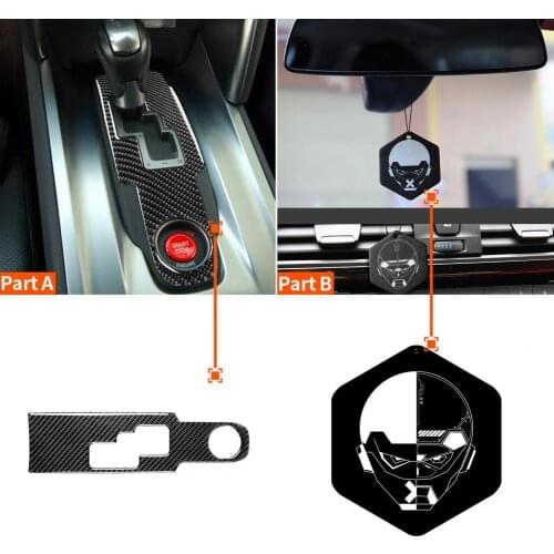 Console Panel Sticker Closed Perfect Fitting Carbon Fiber Dedicated Console Gear Panel Sticker for Nissan GTR R35 2008-2016