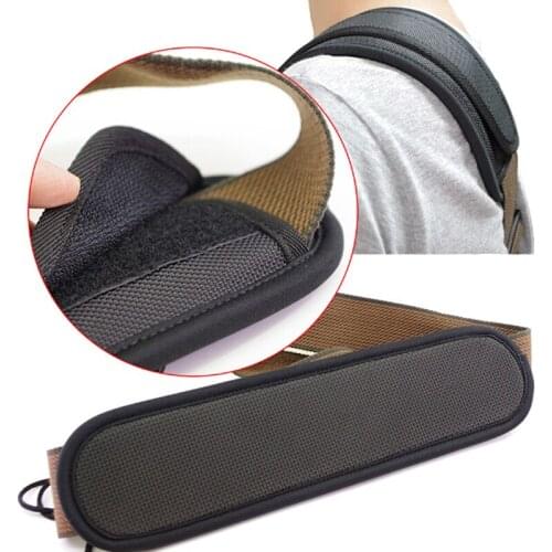Guitar Strap Shoulder Pad Adjustable Padded Black For Acoustic Electric Guitar