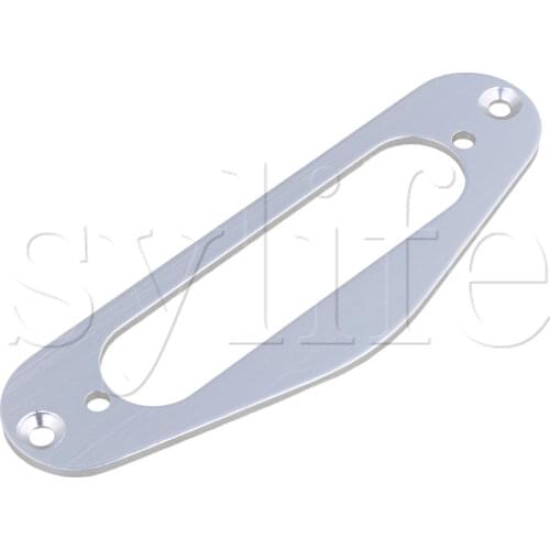 Silver Single Coil Pickup Surround Plate Mounting Ring for Guitar