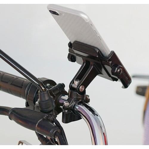 360 Degree Universal Bike Motorcycle Handlebar Phone Holder Stand Mount For iPhone Xiaomi Samsung 4-6.4 inch Mobile Phon