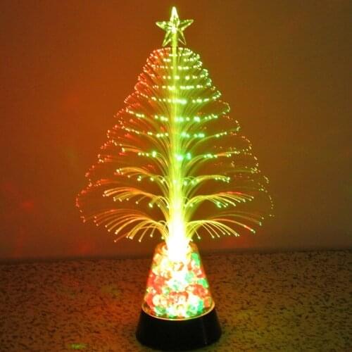 Usb Christmas fiber optic tree led ornaments fiber optic flowers full of stars glowing manufacturers wholesale Christmas gifts