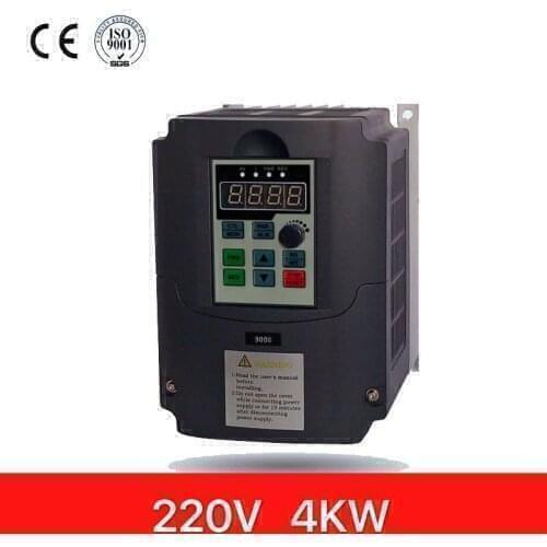 VFD Inverter 1.5KW/2.2KW/4KW/5.5KW Frequency Converter AT1 3P-220V Output CNC Spindle motor speed Control VFD Converter