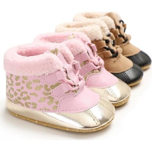 Winter new casual shoes and velvet warm soft shoes toddler shoes