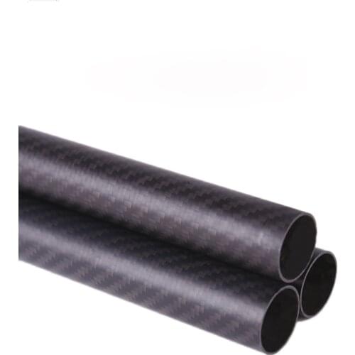 1pcs 28MM OD x 26MM ID Carbon Fiber Tube 3k 500MM Long with 100% full carbon, Quadcopter Hexacopter Model DIY 28*26*500
