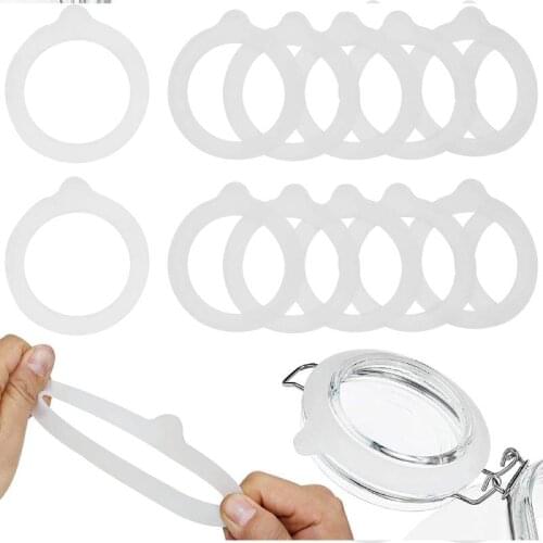 10pc Replacement Rubber Gasket Seal Glass Jar Seal Sealing Ring Silicone Gasket For Clip Top Storage Container Mason Jar Canning