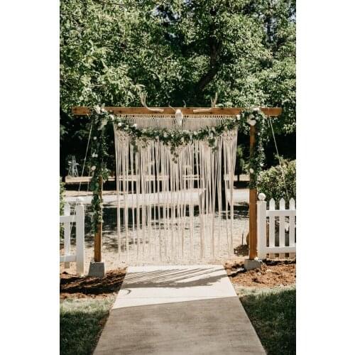 180cm x 200cm Wedding arch/ Bohemian macrame wedding arch/ Wedding backdrop / large macrame wall hanging