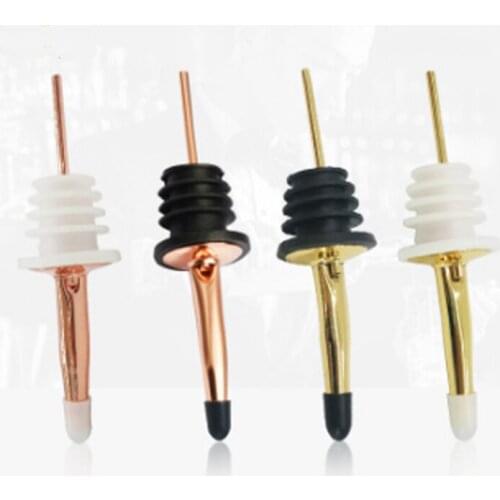5pcs Stainless Steel Wine Bottle Pourer Spout Wine Stopper Barware Oil Bottle Wine Pourers Bar Accessories