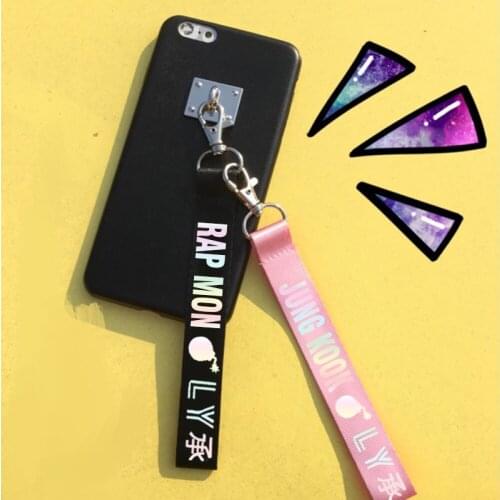 KPOP Bangtan Boys Keychain Laser Character Lanyard Love Yourself Key Chains Jung Kook V SUGA JIMIN JHOPE RM Keyring Accessories