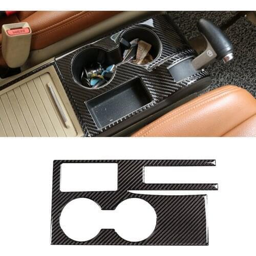 For Honda CRV 2007 2008 2009 2010 2011 Car Carbon Fiber Center Control Gear Shift Panel Water Cup Frame Cover Protective Trim